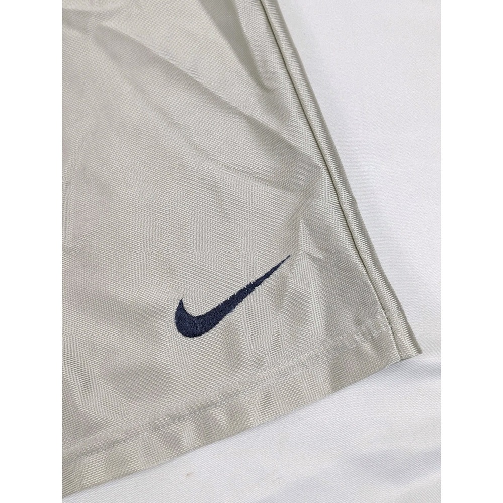 Vintage Nike Jersey Basketball Shorts White Drawstring Check Workout Gym Running - Picture 4 of 6
